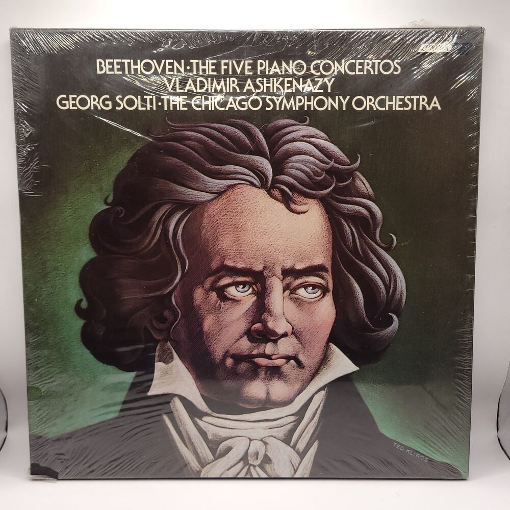 New Beethoven The Five Piano Concertos Vladimir Ashkenazy Georg Solti Vinyl LP